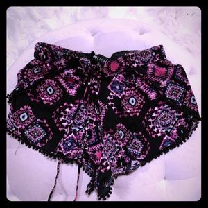 Black Tribal Shorts